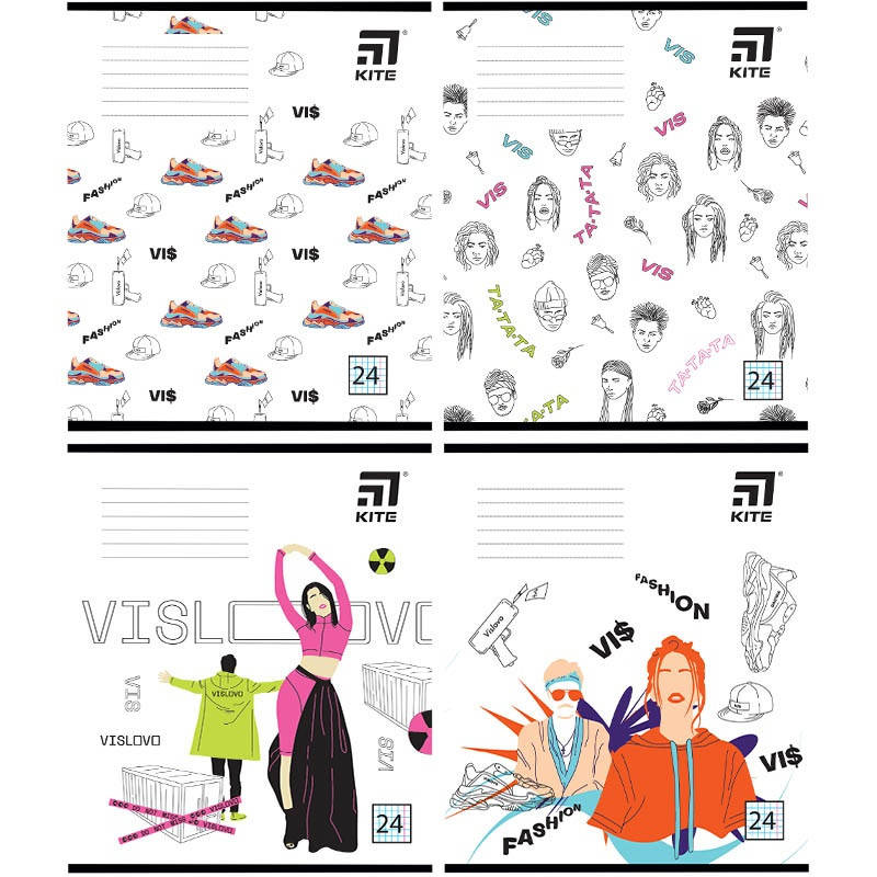 

Зошит 24арк. кліт. "Kite" VIS №VIS19-238(4)(320)