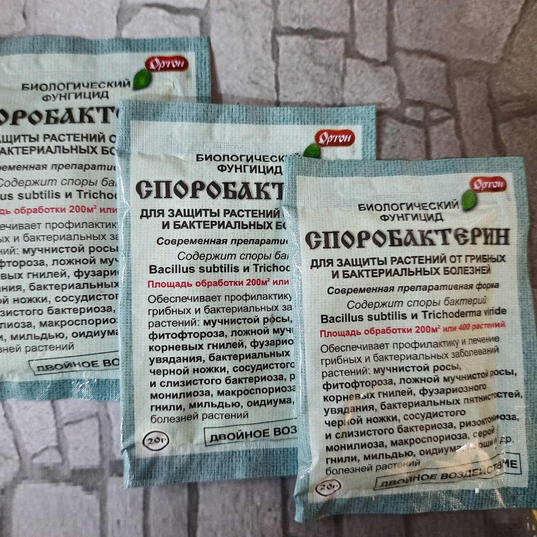 

Биологический фунгицид СПОРОБАКТЕРИН (Ортон), 20 г