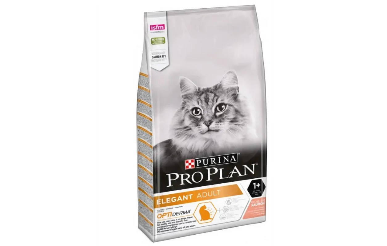

Корм Pro Plan Elegant 10 кг с лососем для котов и кошек с чувствительной кожей