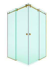 D11-10 Повний комплект фурнітури для розсувних кутовий душовий кабіни, колір золото
