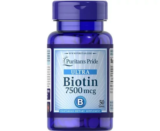 Puritans Pride-Biotin (ultra)-7500mcg (50 tab)