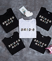 Футболки для подружек невесты"BRIDE\BRIDES MAID"