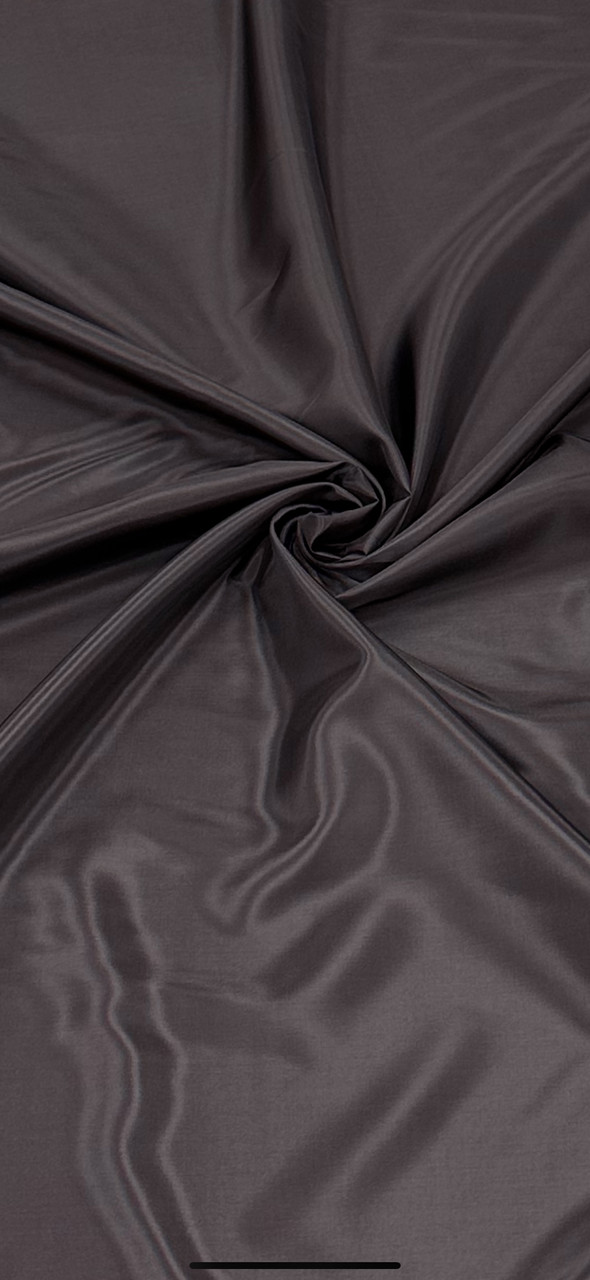 Тканина Віскоза 100% Італія — підкладкова (коричнева-шоколад). Для пошиття одягу.