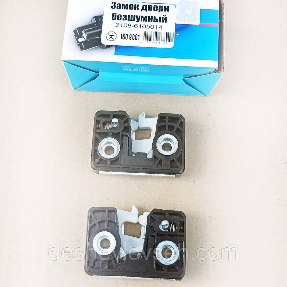 Замок дверей ВАЗ-2108 безшумний (+2 болти, 2 пиль), 2108-П6105014/15, (Димітровоград), фото 1