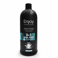 Рідина для нігтів 3 в 1 Еnjoy Professional Nail Prep & Clencer, 1000 мл