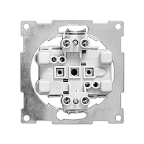 Розетка Marshel Ideal 2-яка із заземленням біла RS16-480-W, фото 4