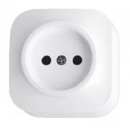 Розетка Horoz EVA накладна біла 112-003-0001-010, фото 1