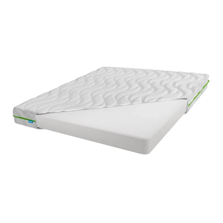 Безпружинний ортопедичний матрац односпальний жорсткий Usleep Candy Green 80x190