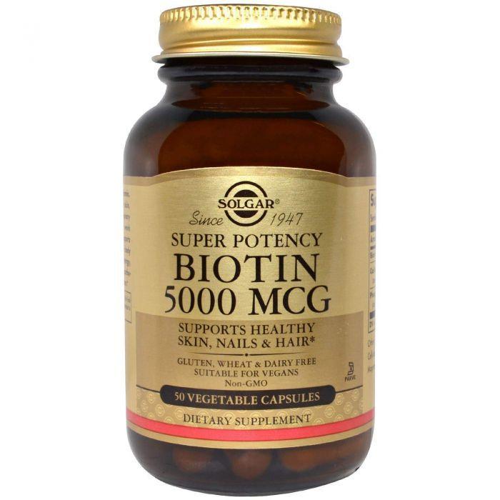 Solgar / Biotin 5000 mcg (50 veg caps)