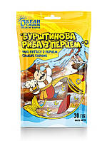 «Бурштинова риба з перцем" філе путасу з перцем сушене 30г (50шт/ящ) ТМ Океан Смаків