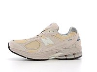 Кроссовки женские New Balance 2002R бежевые, Нью Баланс 2002R натуральная замша, прошиты. код KD-14362