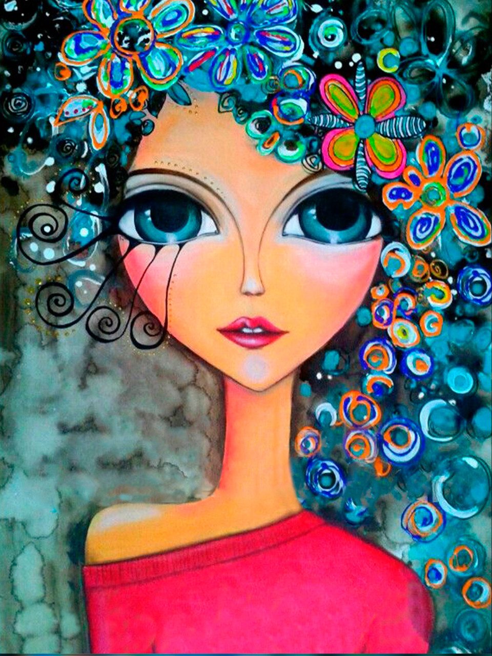 Алмазна мозаїка SANTI Чарівниця 30х40см 954288, фото 1