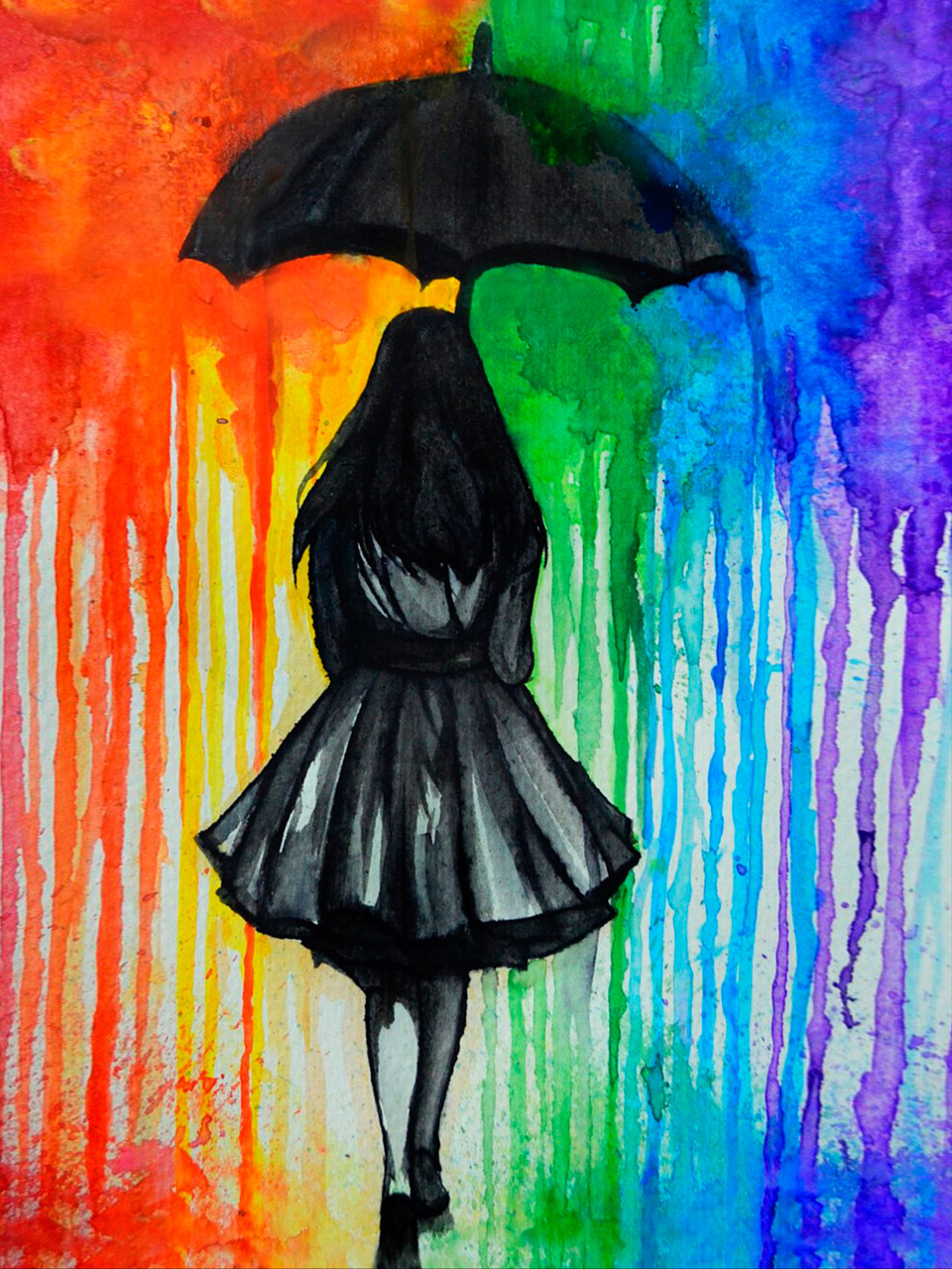 Алмазна мозаїка SANTI "Прогулянка під дощем 30*40см на підрамнику 954299, фото 1