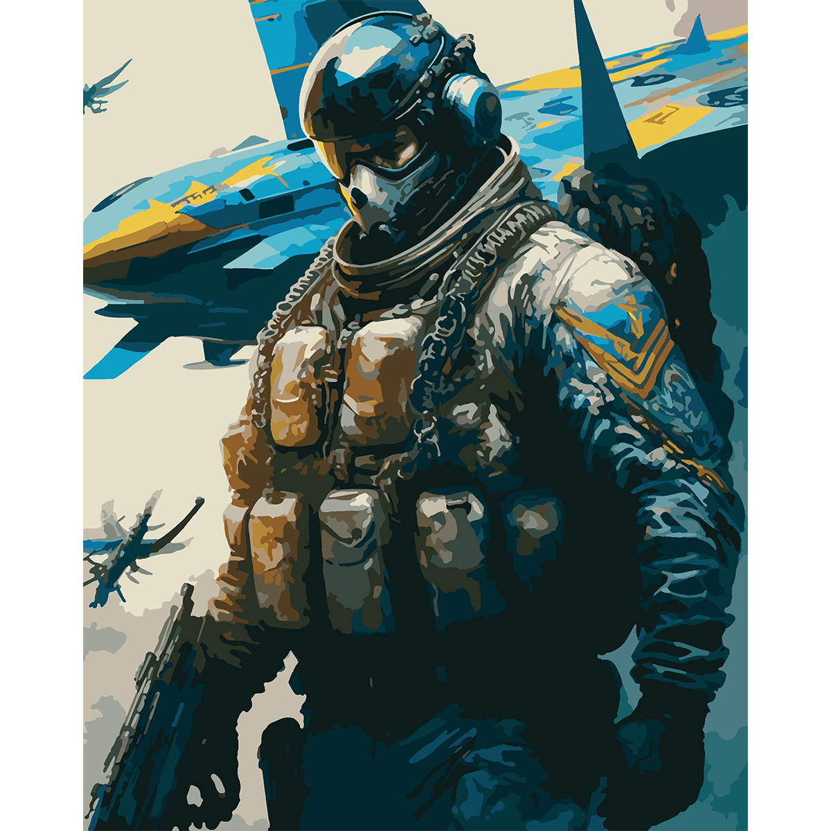 Картина за номерами SANTI Захисник України 40*50 см ©zubenko_ai_art 954457, фото 1