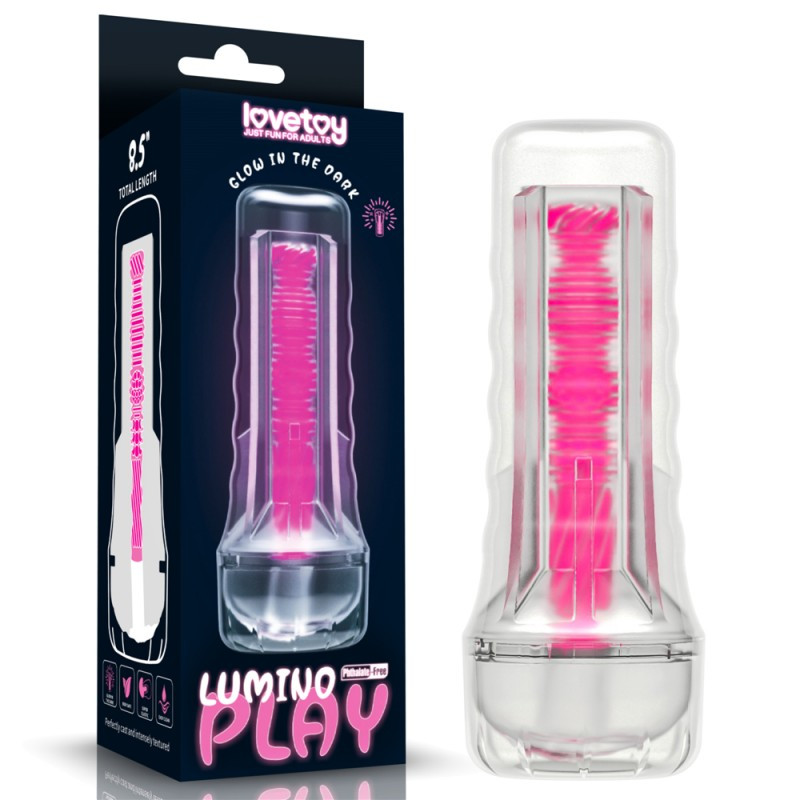 Мастурбатор для чоловіків Lumino Play Masturbator Pink Glow 8.5 | Promax, фото 1