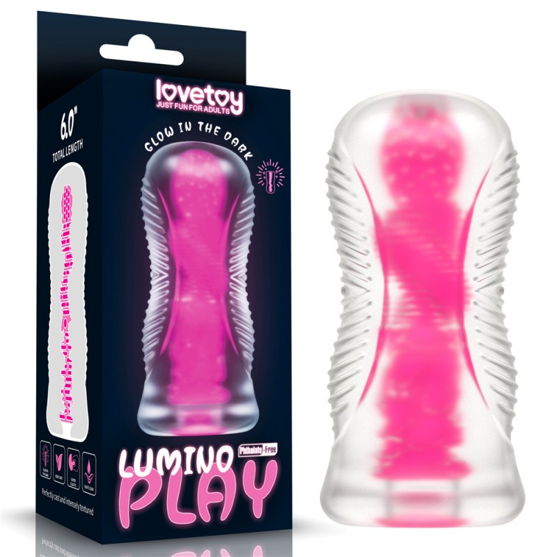 Мастурбатор для чоловіків Lumino Play Masturbator Pink Glow 6.0 | Promax, фото 1