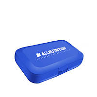 Синяя таблетница контейнер для таблеток-5 секций Pill box Blue Allnutrition