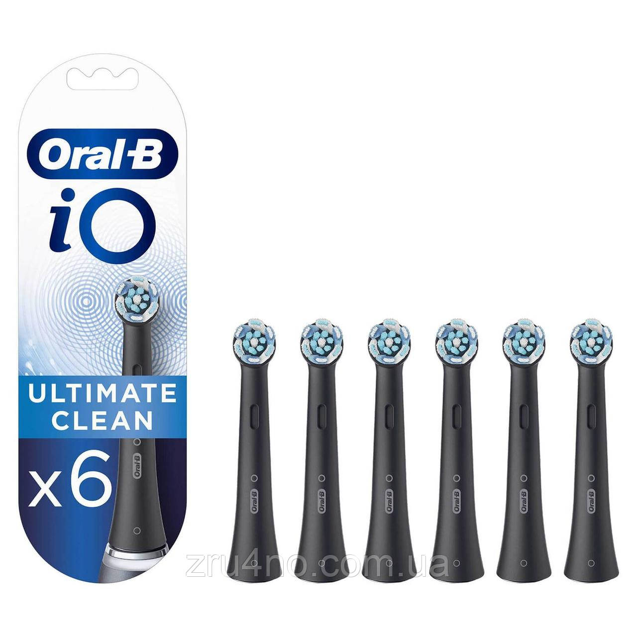 Насадки для електричної зубної щітки Oral-B iO Series Ultimate Clean Black (6 шт.)