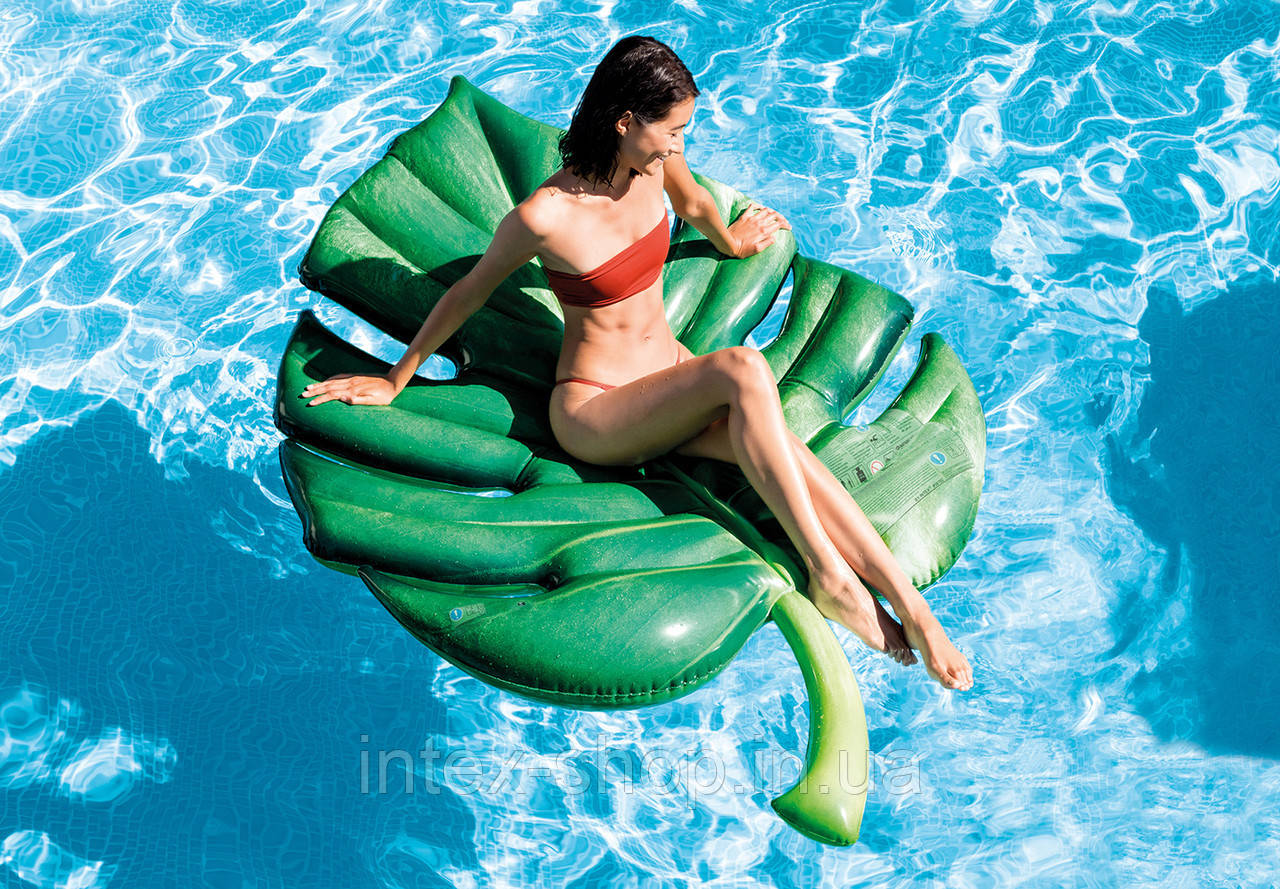 Надувний матрац для плавання Intex 58782 «Пальмовий лист» (213х142 см)