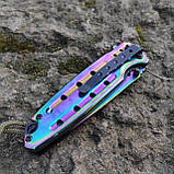 РОЗПРОДАЖ. Ніж складний інерційний фліппер Magnum, різнокольоровий градієнт., фото 2