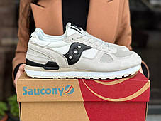 Чоловічі кросівки Saucony Shadow Літнє взуття Сауконі сірі текстиль замш сітка повсякденні В'єтнам, фото 3