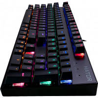 Клавиатура игровая проводная USB HATOR Starfall Rainbow Origin Blue (HTK-609) механика с подсветкой чёрная