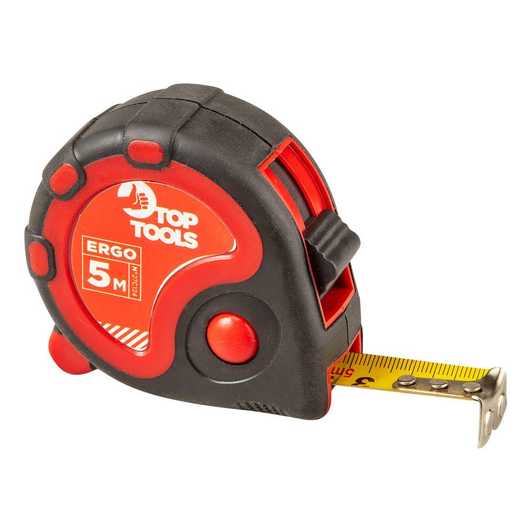 Рулетка з блокатором стрічки Top Tools 27C124 500x1,9см