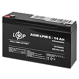 Акумулятор AGM LPM 6V - 14 Ah, фото 5