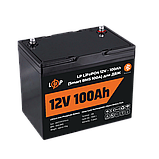 Акумулятор LP LiFePO4 12V (12,8V) - 100 Ah (1280Wh) (Smart BMS 100А) з BT пластик для ДБЖ, фото 4