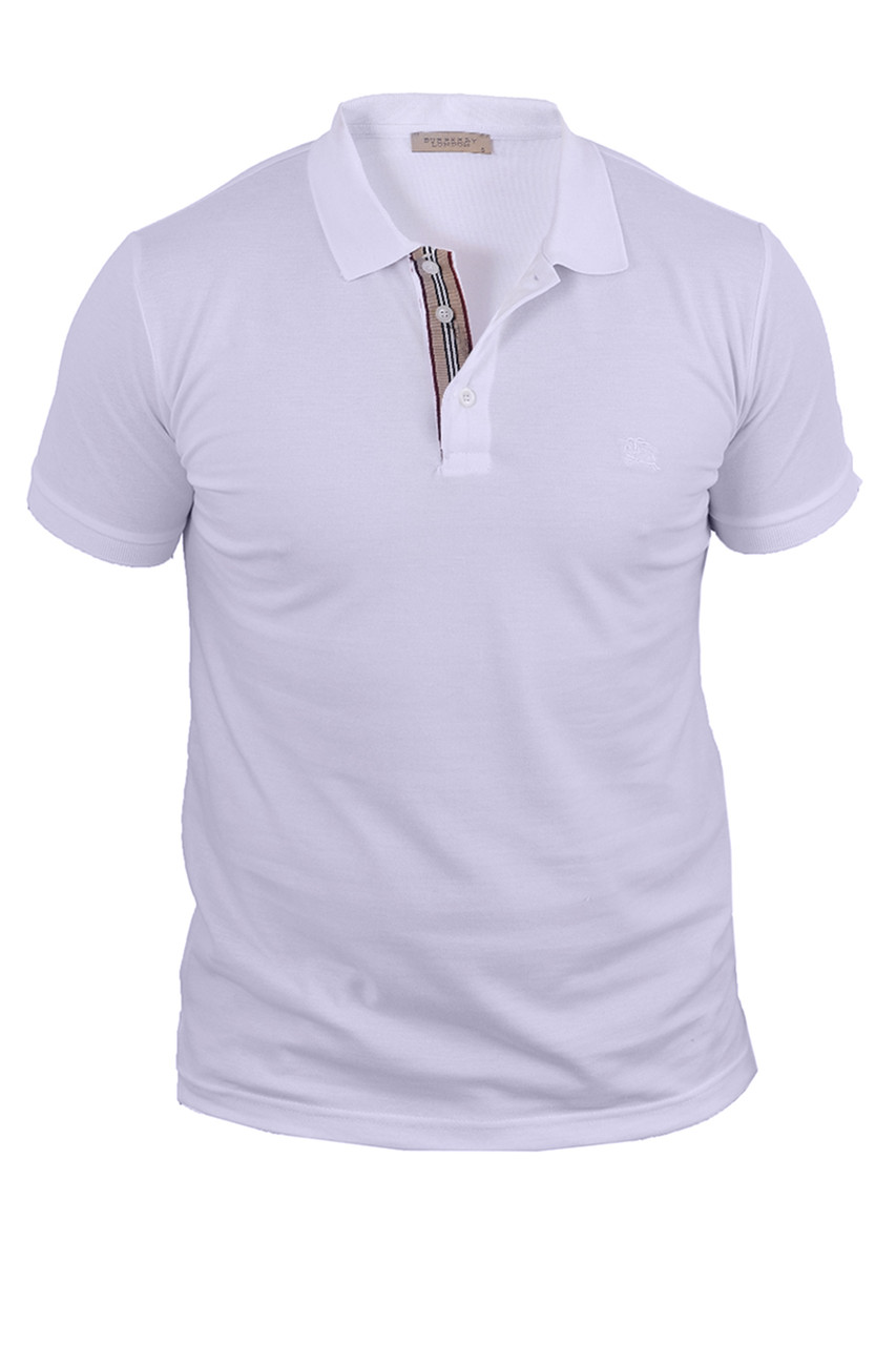 Футболка-поло чоловіча Burberry 23-1836-1 біла 2XL