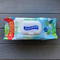 Superfresh Серветка волога Antibacterial з клапаном 120 шт. (9шт/ящ)