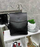 Рюкзак жіночий міський молодіжний модний чорний сумка-рюкзак кожзам