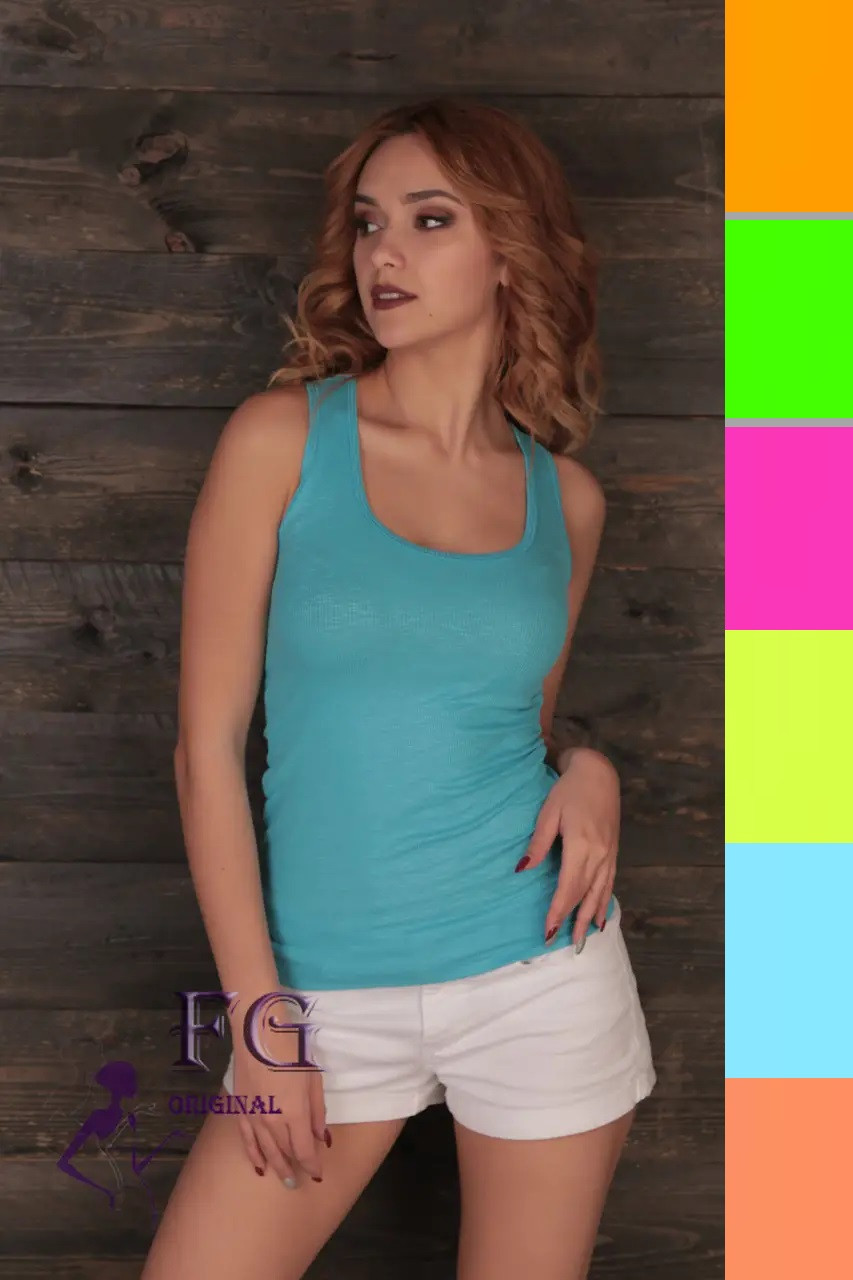 Майка жіноча в рубчик Різні кольори