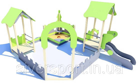 Пісочний дворик з гіркою SiverSport, фото 1