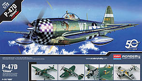 US P-47D Aileen. Збірна модель літака у масштабі 1/72. ACADEMY 12474