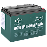 Тяговий свинцево-кислотний акумулятор LP 6-DZM-50 Ah, фото 4