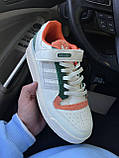 Кросівки Adidas Forum 84 Low White Green Orange чоловічі різні кольори повсякденні кеди весна осінь, фото 4