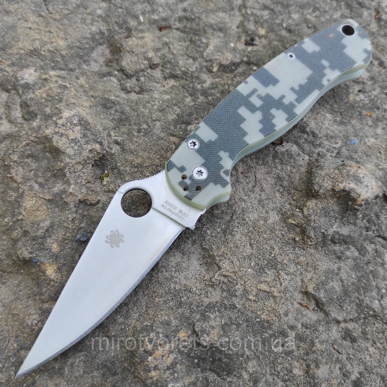 Spyderco Para-Military 2 піксель, china, +paracord