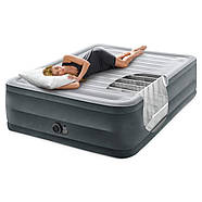 Надувне ліжко велюр із вбудованим електричним насосом (203-152-56см) Intex 64418, фото 4