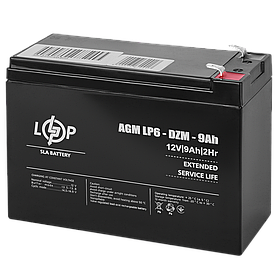 Тяговий свинцево-кислотний акумулятор LP 6-DZM-9 Ah