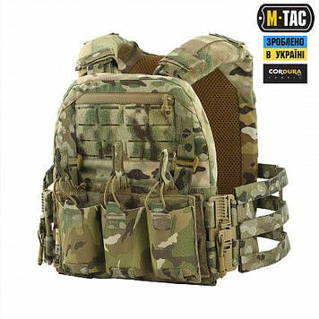 Бронежилет плитоноска мультикам M-Tac Cuirass QRS Multicam, Жилетка броник із системою швидкого скидання