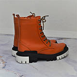 Шкіряні черевики на модній підошві, фото 10