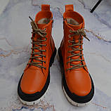 Шкіряні черевики на модній підошві, фото 3