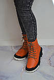 Шкіряні черевики на модній підошві, фото 5