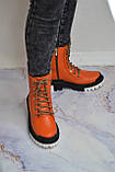 Шкіряні черевики на модній підошві, фото 9