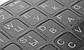 Наклейка на клавіатуру непрозора EN/RU (11 x 13 мм) чорна (кирилица біла) textured, фото 4
