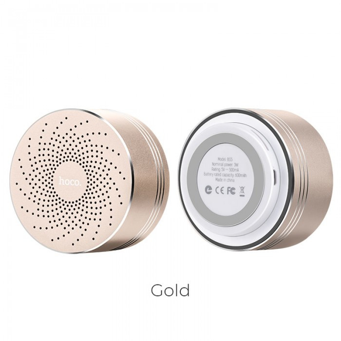 Колонка бездротова Bluetooth HOCO BS5 Swirl Tarnish Золота, фото 1
