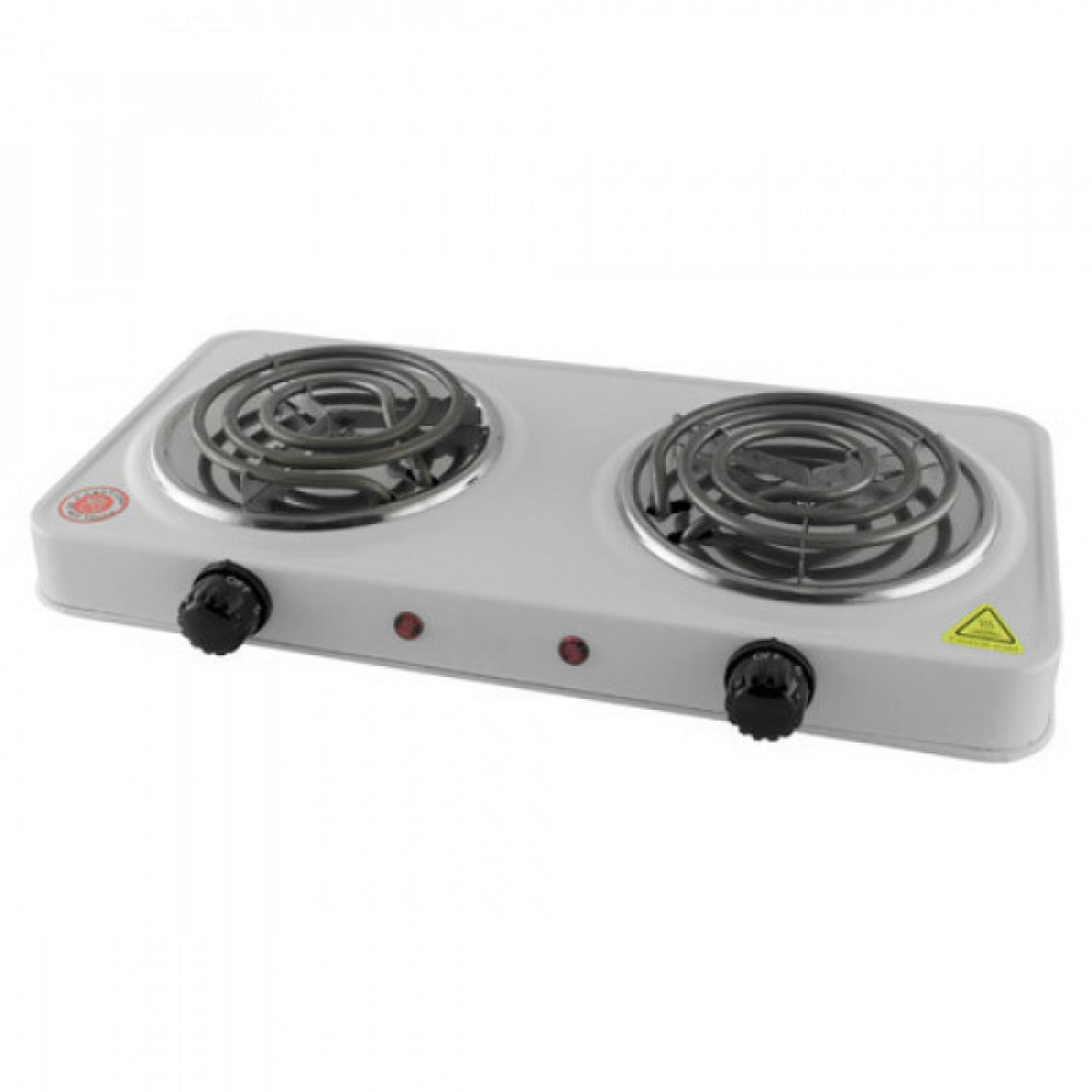 Плита електрична настільна Rainberg RB-888 на 2 конфорки, Кухонна побутова електроплита для будинку - фото 1 - id-p1839238892