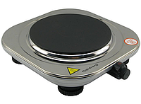 Електрична одноконфорочная плита з нержавіючої сталі Rainberg RB-009, Потужна побутова електроплита для будинку