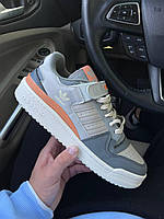 Кроссовки Adidas Forum 84 Low Grey Orange мужские разные цвета повседневные кеды весна осень